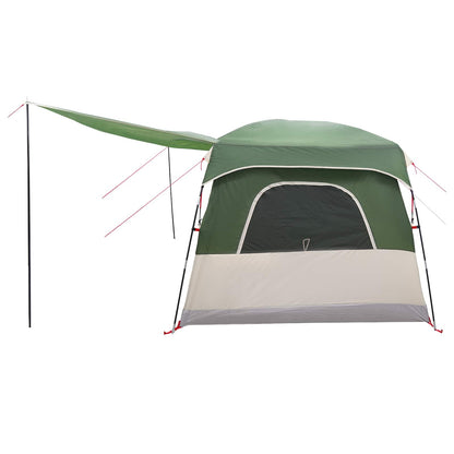 Gezinstent met dak Groen 320 x 210 x 180 cm Polyester