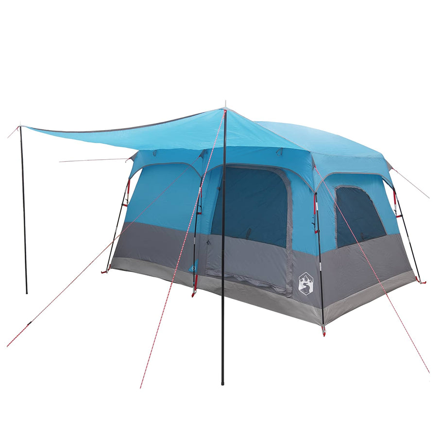 Gezinstent met dak Blauw 320 x 210 x 180 cm Polyester