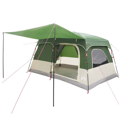 Gezinstent met dak Groen 380 x 260 x 190 cm Polyester