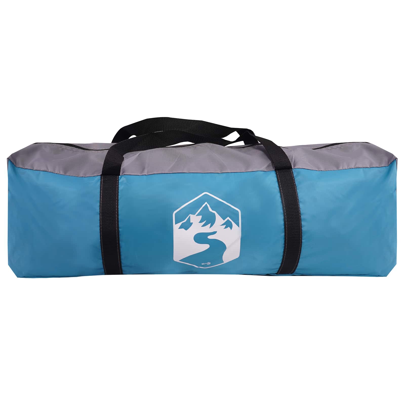 Gezinstent met dak Blauw 380 x 260 x 190 cm Polyester