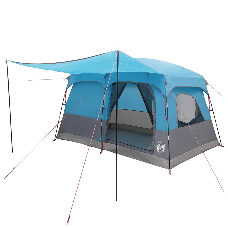 Gezinstent met dak Blauw 380 x 260 x 190 cm Polyester