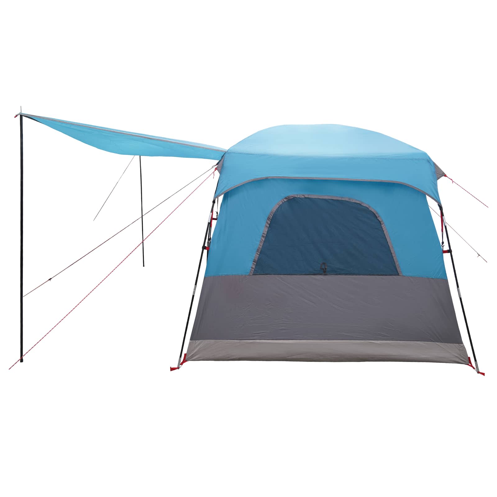 Gezinstent met dak Blauw 380 x 260 x 190 cm Polyester