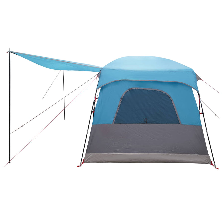 Gezinstent met dak Blauw 380 x 260 x 190 cm Polyester