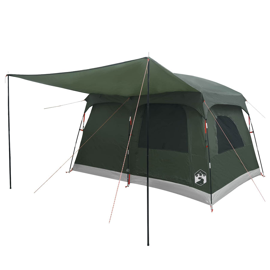 Gezinstent met dak Legergroen 380 x 260 x 190 cm Polyester