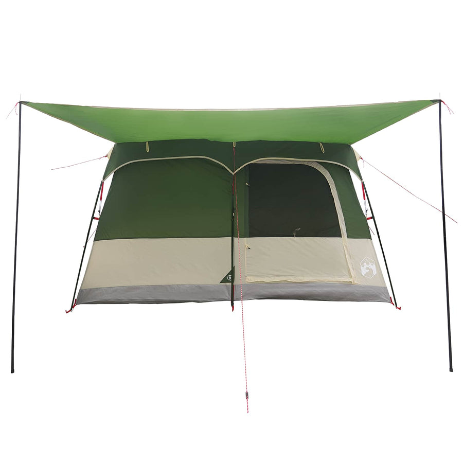 Gezinstent met dak Groen 420 x 305 x 200 cm Polyester en staal