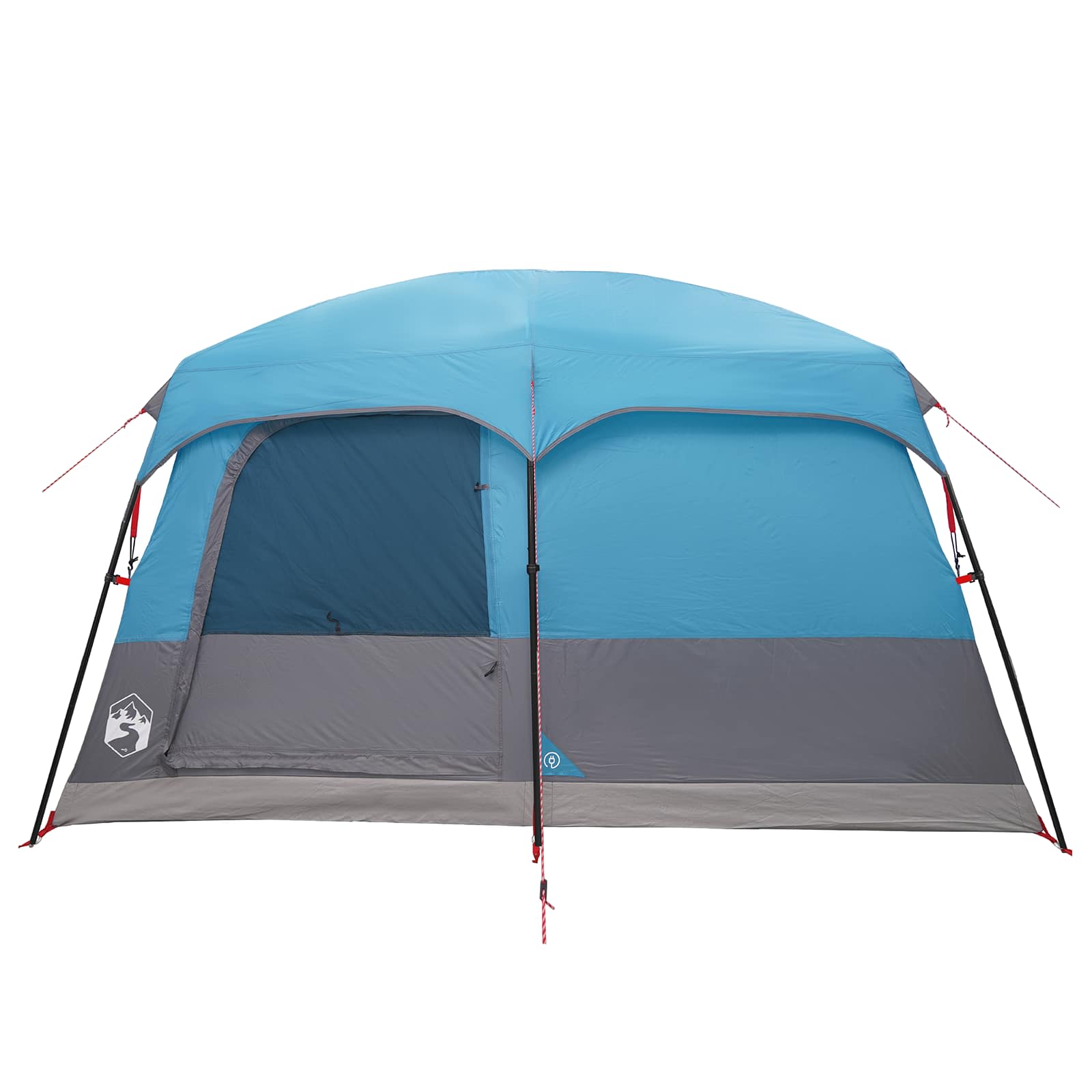 Gezinstent met dak Blauw 420 x 305 x 200 cm Polyester en staal