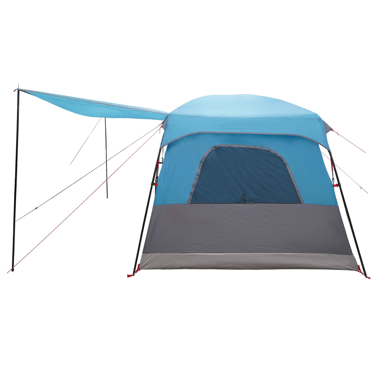 Gezinstent met dak Blauw 420 x 305 x 200 cm Polyester en staal