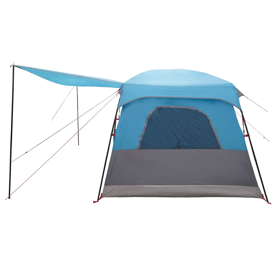 Gezinstent met dak Blauw 420 x 305 x 200 cm Polyester en staal