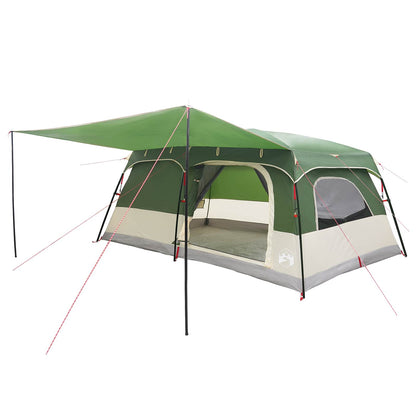 Gezinstent met dak Groen 500 x 400 x 230 cm Polyester en staal