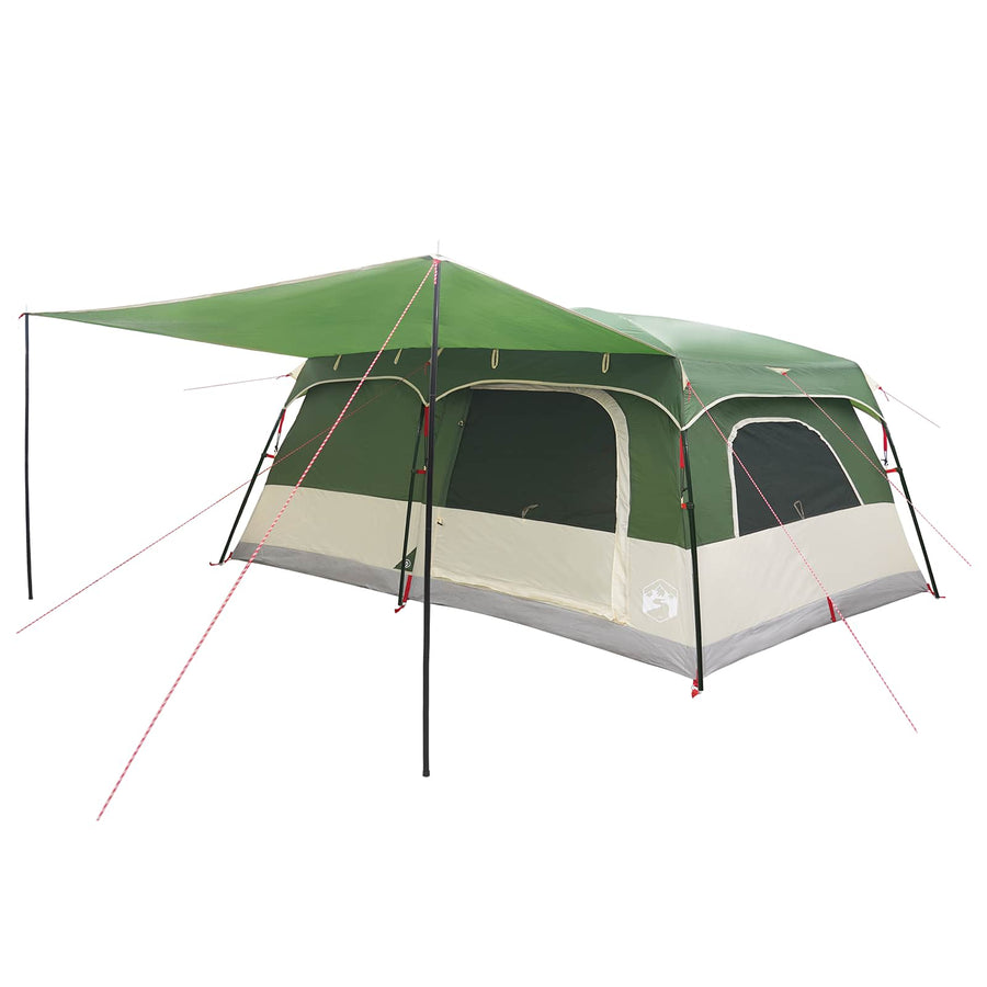 Gezinstent met dak Groen 500 x 400 x 230 cm Polyester en staal