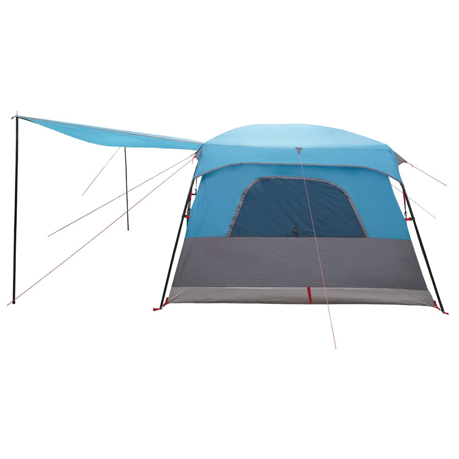 Gezinstent met dak Blauw 500 x 400 x 230 cm Polyester en staal