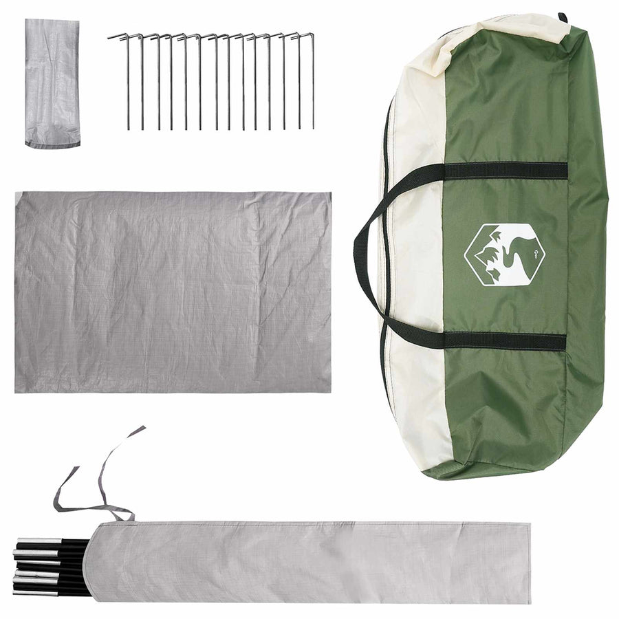Huisje Tent met dak Groen 210 x 210 x 138 cm Polyester