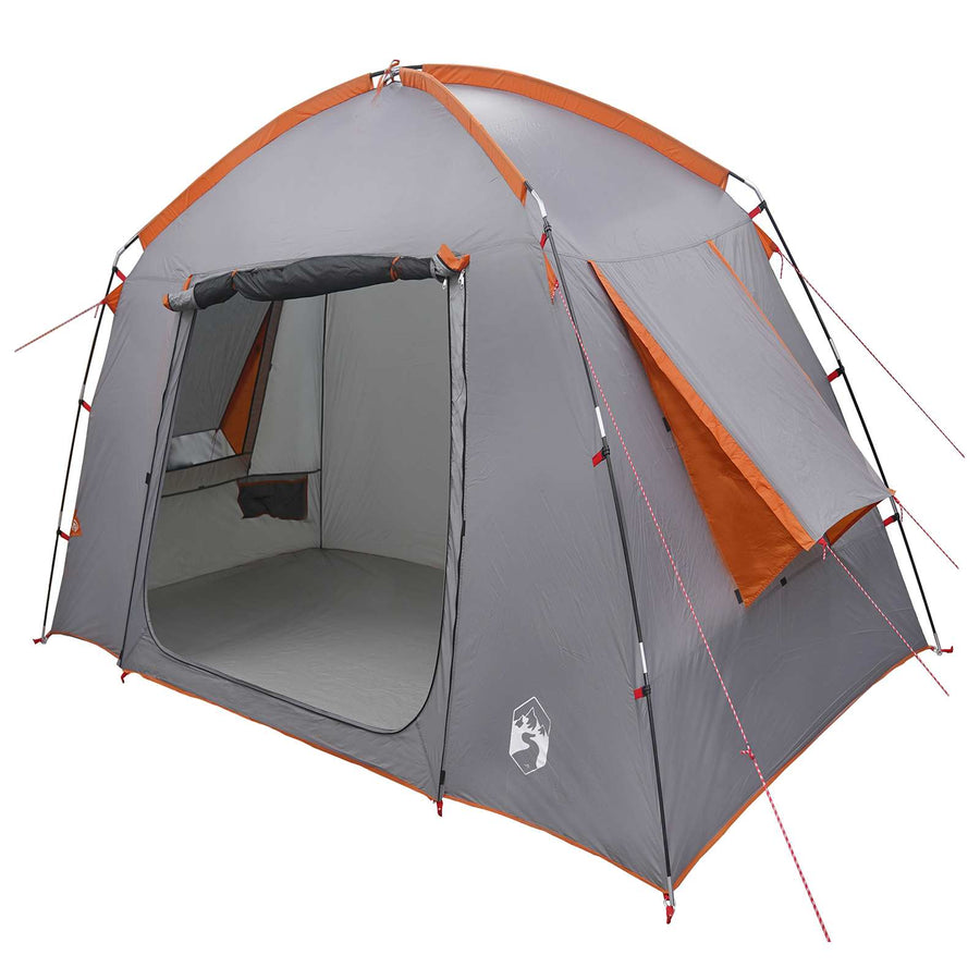 Huisje Tent Grijs en Oranje 210 x 210 x 138 cm Polyester