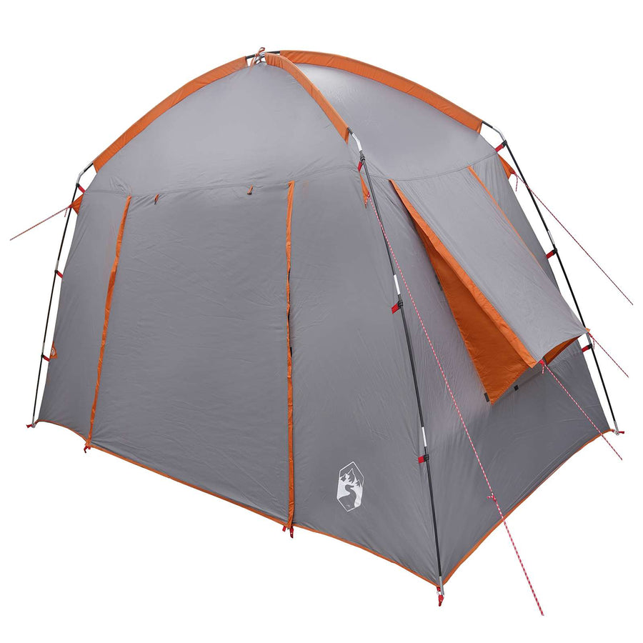 Huisje Tent Grijs en Oranje 210 x 210 x 138 cm Polyester