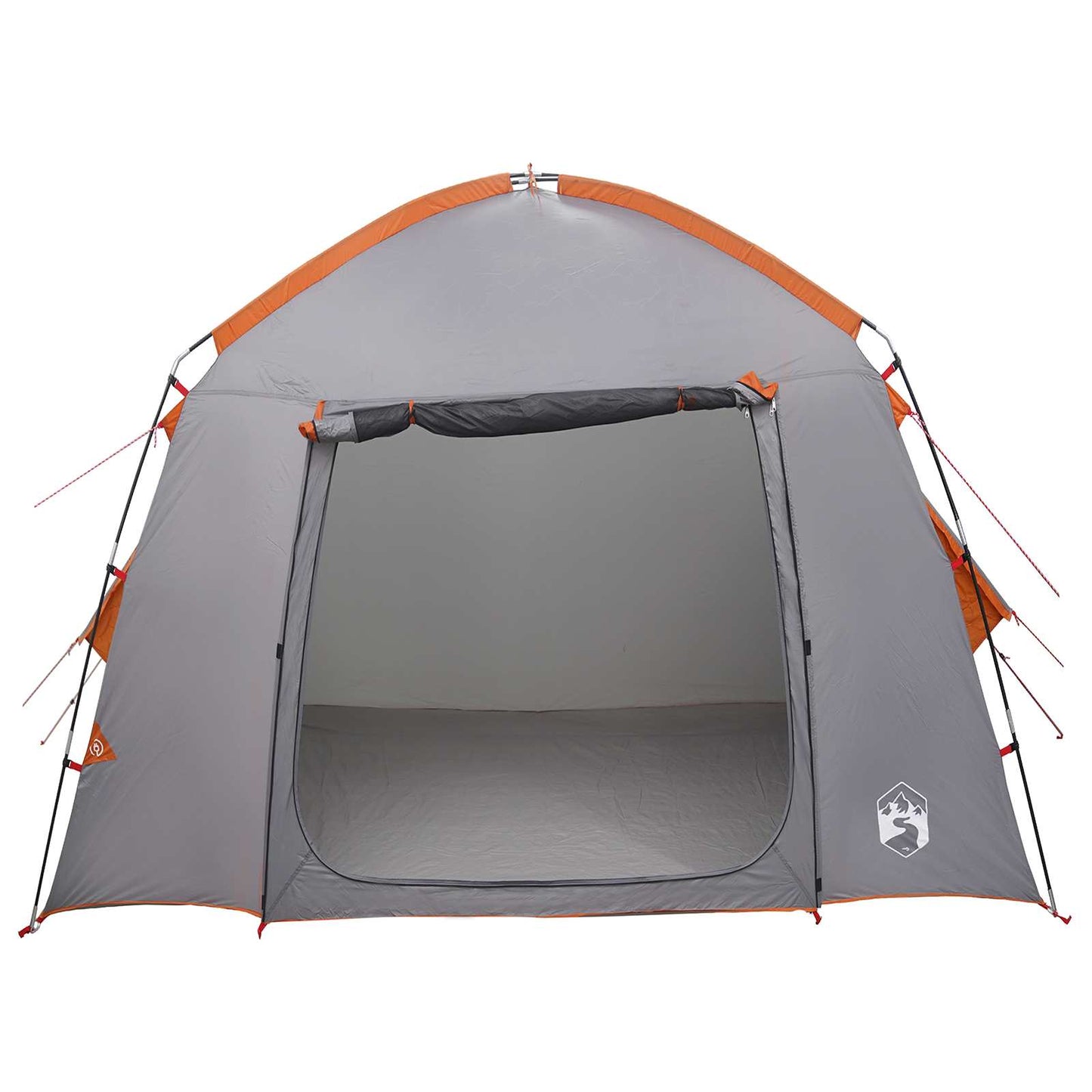 Huisje Tent Grijs en Oranje 210 x 210 x 138 cm Polyester