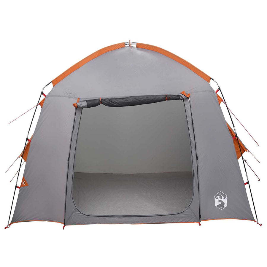 Huisje Tent Grijs en Oranje 210 x 210 x 138 cm Polyester