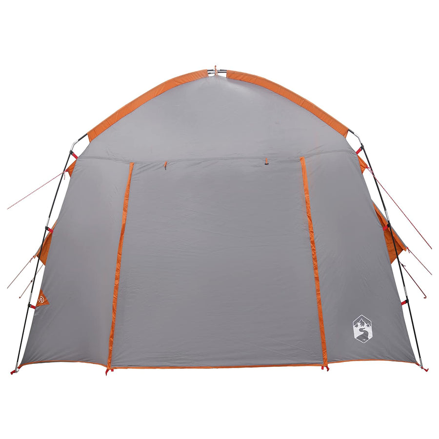 Huisje Tent Grijs en Oranje 210 x 210 x 138 cm Polyester
