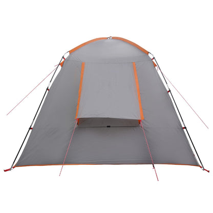 Huisje Tent Grijs en Oranje 210 x 210 x 138 cm Polyester