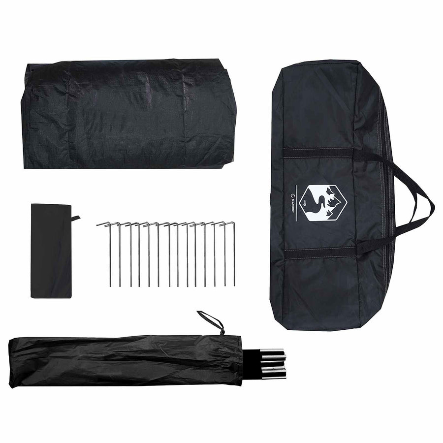Huisje Tent met dak Wit Blackout 210 x 210 x 138 cm Polyester