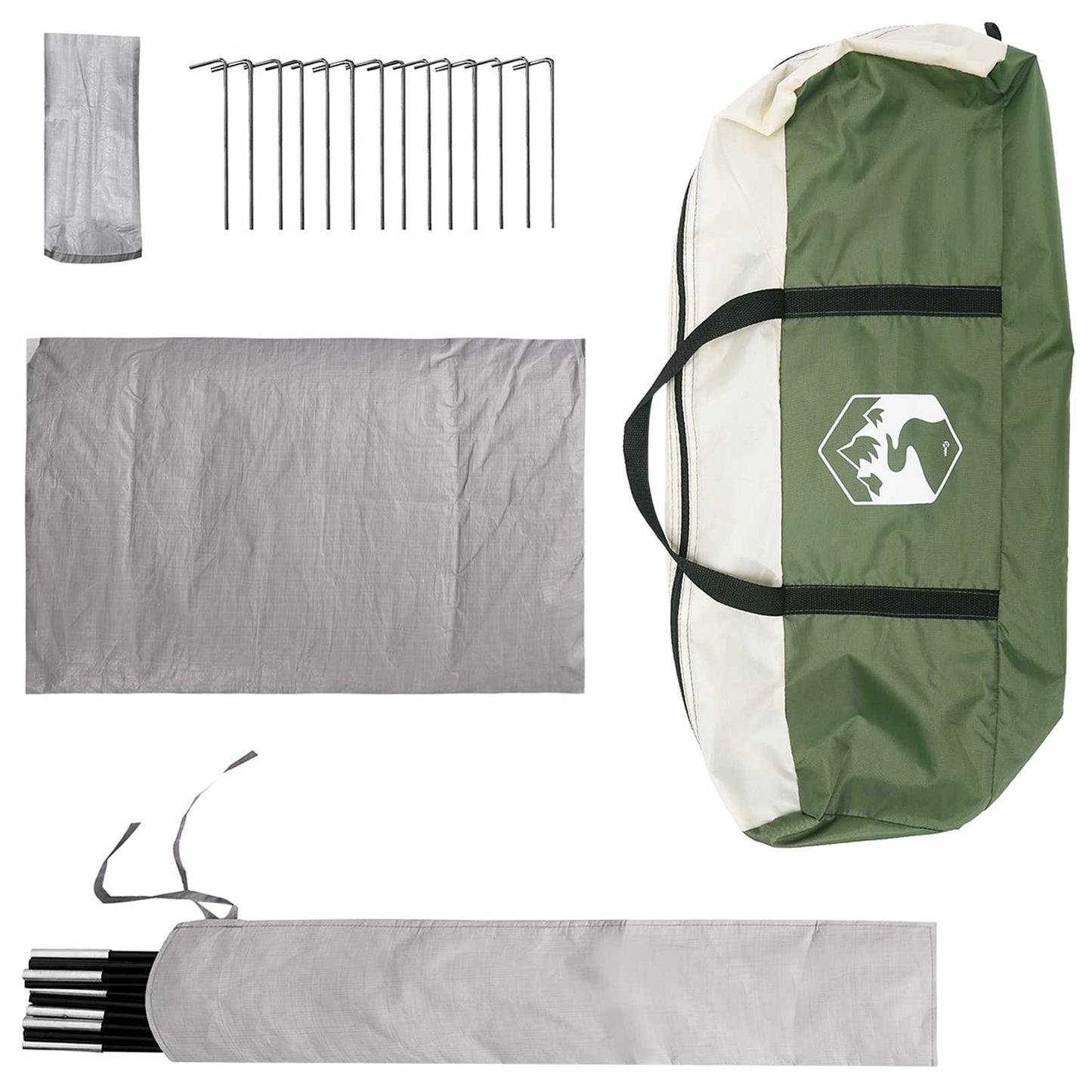 Huisje Tent met dak Groen 300 x 210 x 156 cm Polyester