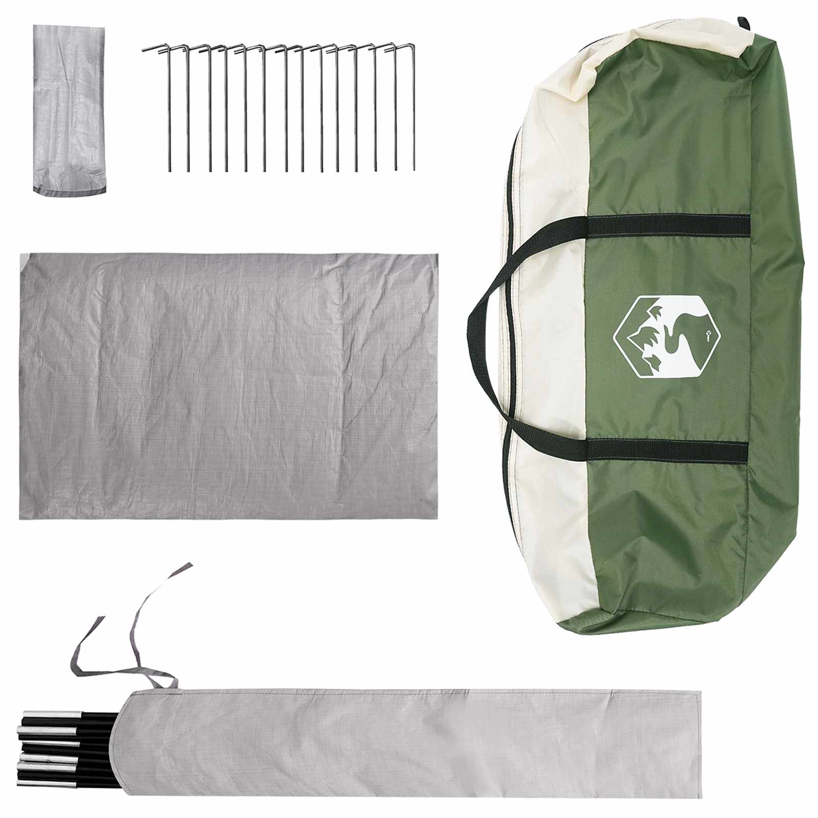 Huisje Tent met dak Groen 300 x 210 x 156 cm Polyester
