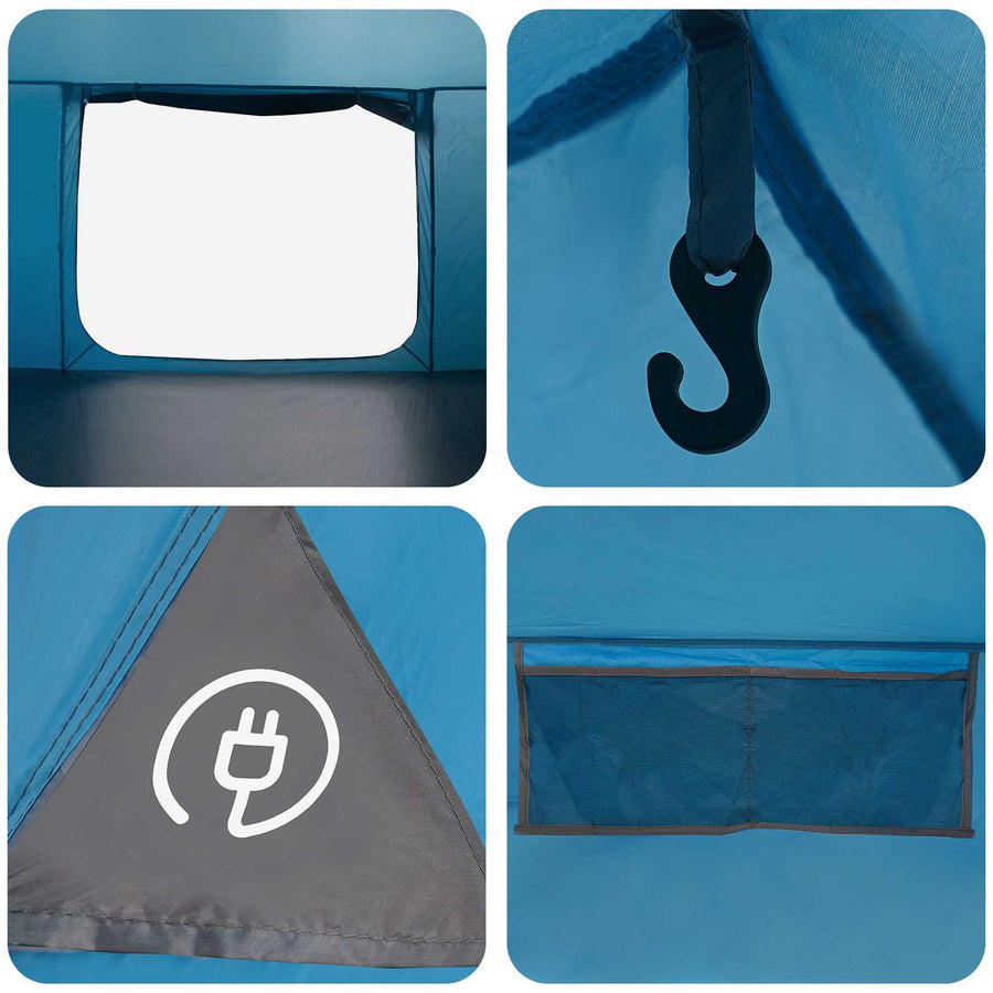 Huisje Tent met dak Blauw 300 x 210 x 156 cm Polyester