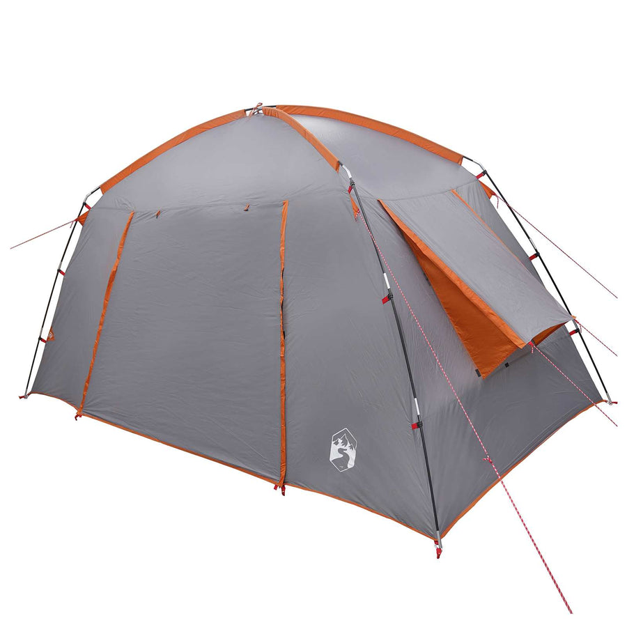 Huisje Tent Grijs en Oranje 300 x 210 x 156 cm Polyester