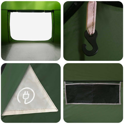 Huisje Tent met dak Groen 400 x 210 x 180 cm Polyester