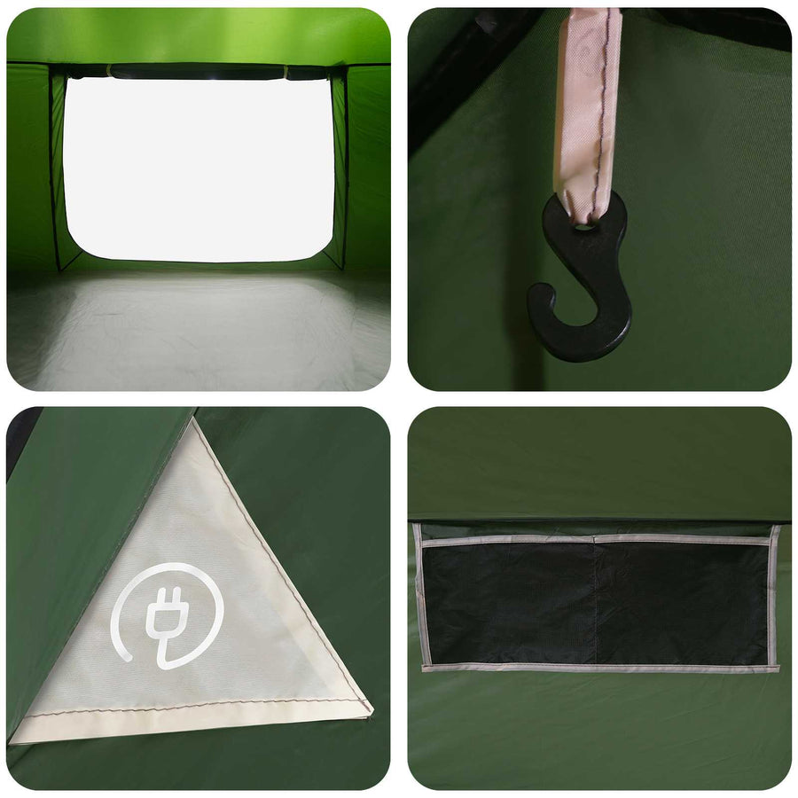 Huisje Tent met dak Groen 400 x 210 x 180 cm Polyester