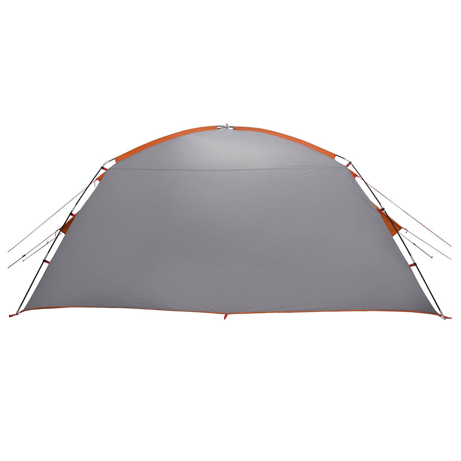 Huisje Tent Grijs en Oranje 400 x 210 x 180 cm Polyester