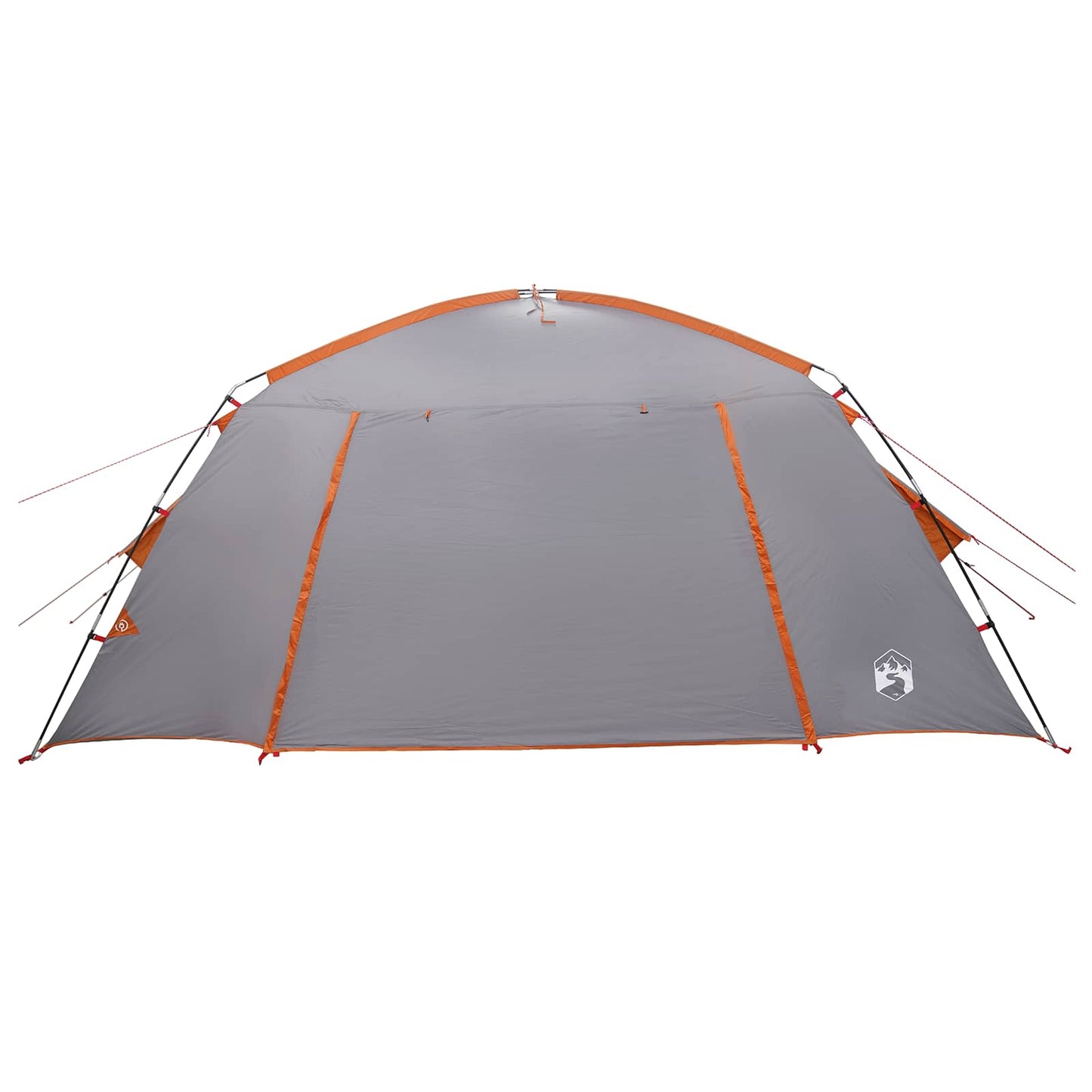 Huisje Tent Grijs en Oranje 400 x 210 x 180 cm Polyester