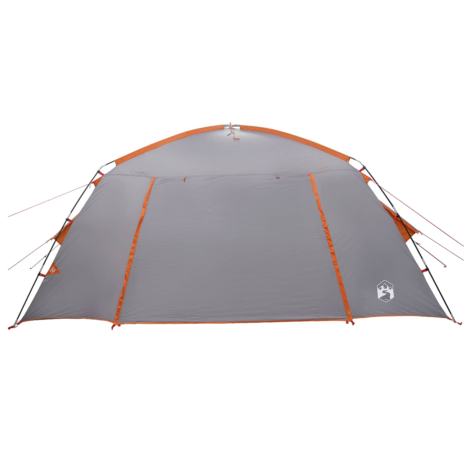 Huisje Tent Grijs en Oranje 400 x 210 x 180 cm Polyester