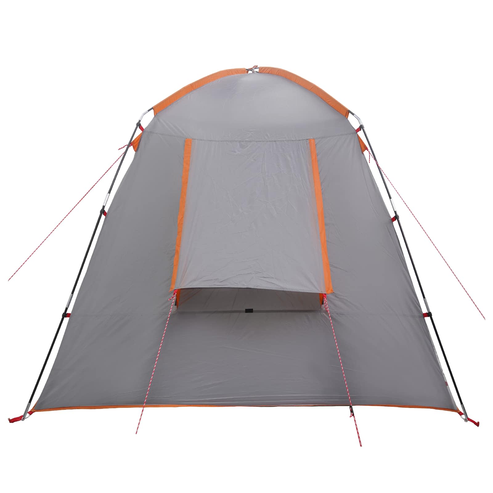 Huisje Tent Grijs en Oranje 400 x 210 x 180 cm Polyester
