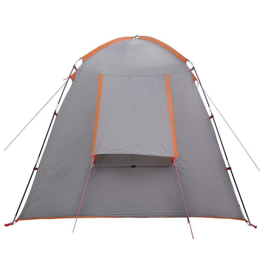 Huisje Tent Grijs en Oranje 400 x 210 x 180 cm Polyester