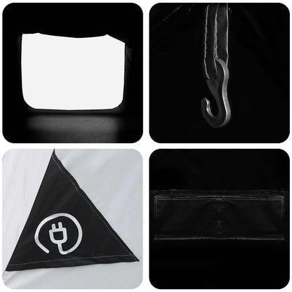 Huisje Tent met dak Wit Blackout 400 x 210 x 180 cm Polyester