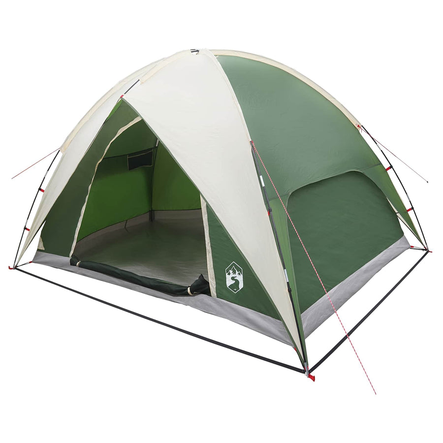 Camping Tent met Regenhoes Waterdicht Koepel Groen 4-persoons