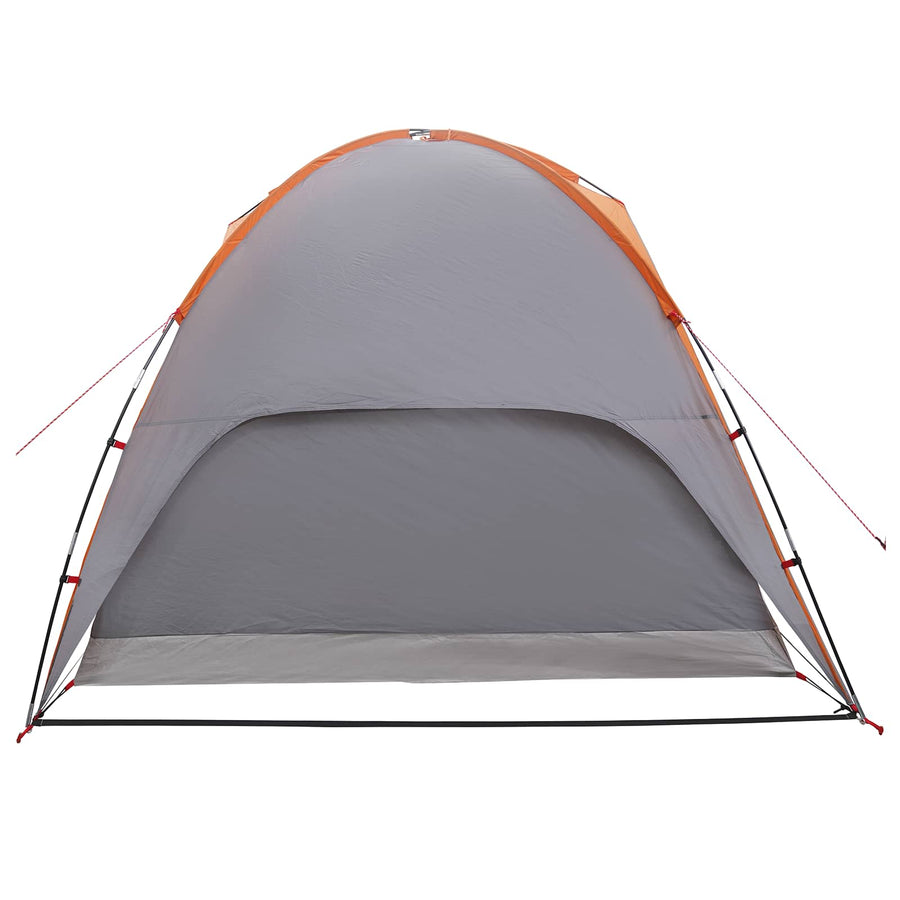 Camping Tent met Regenhoes Waterdicht Koepel Grijs en Oranje