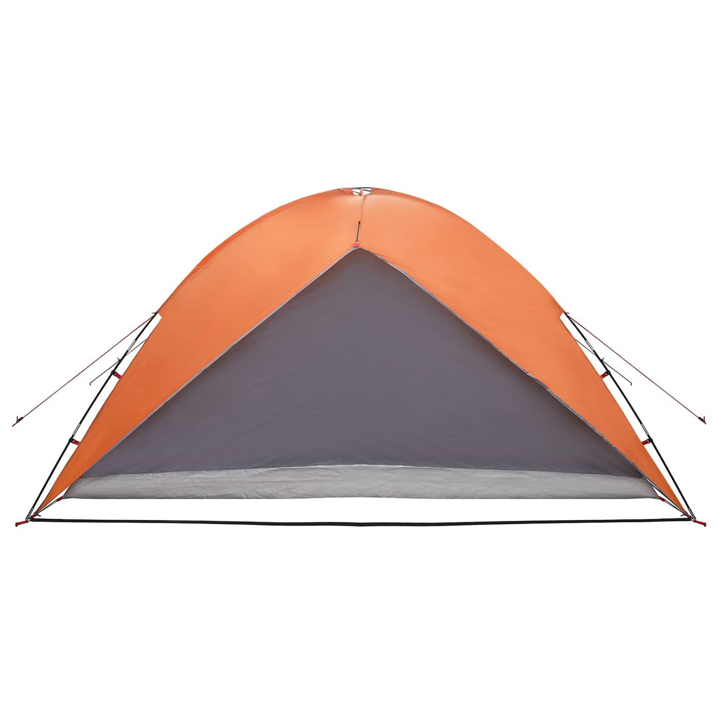 Camping Tent met Regenhoes Waterdicht Koepel Grijs en Oranje
