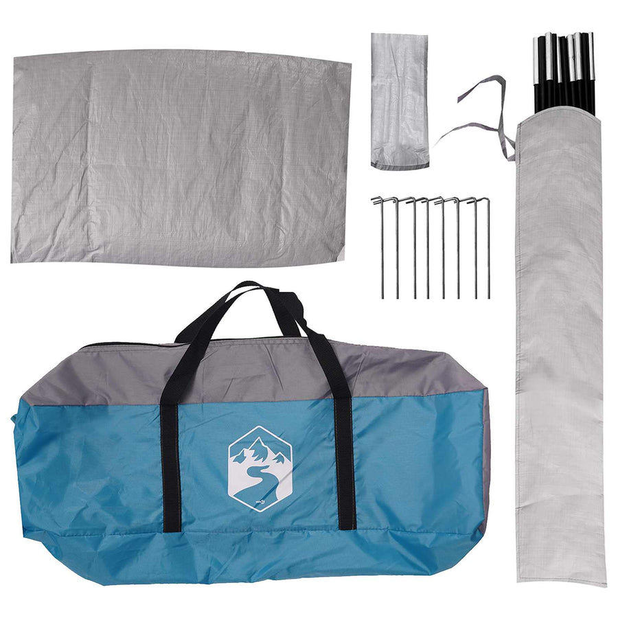 Autotent met dak Blauw 239 x 210 x 210 cm Polyester en staal