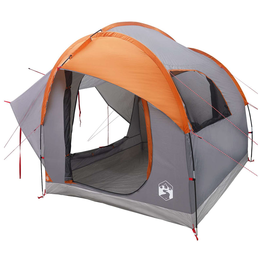 Autotent Grijs en Oranje 239 x 210 x 210 cm Polyester en staal