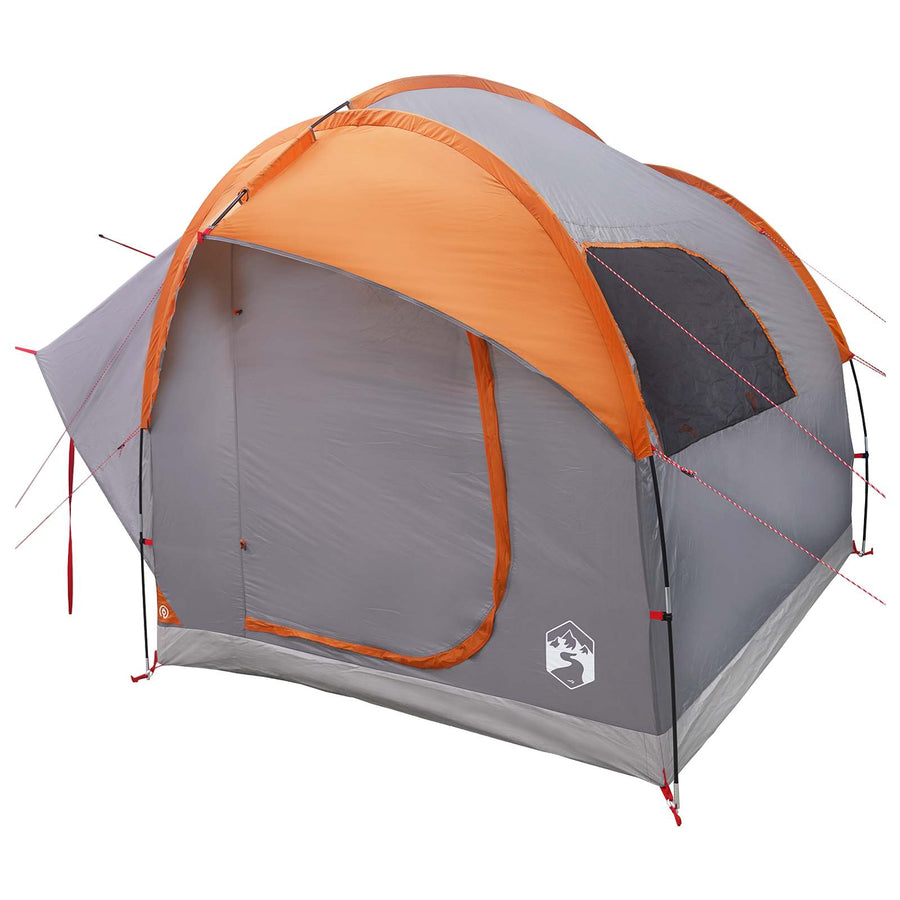 Autotent Grijs en Oranje 239 x 210 x 210 cm Polyester en staal