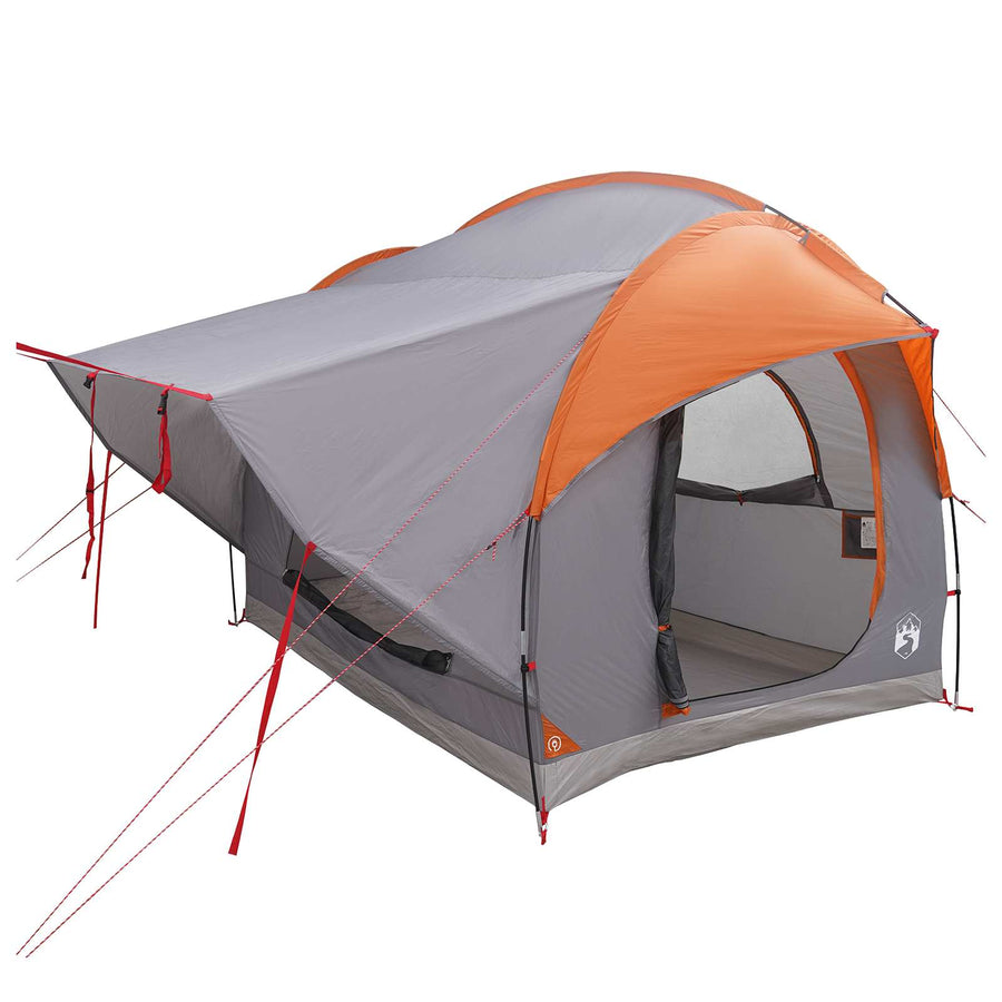 Autotent Grijs en Oranje 239 x 210 x 210 cm Polyester en staal