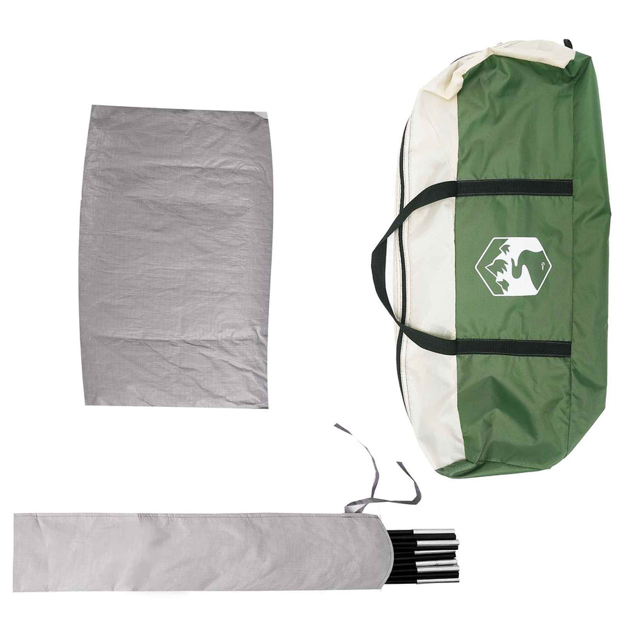 Autotent met dak Groen 200 x 170 x 170 cm Polyester en staal