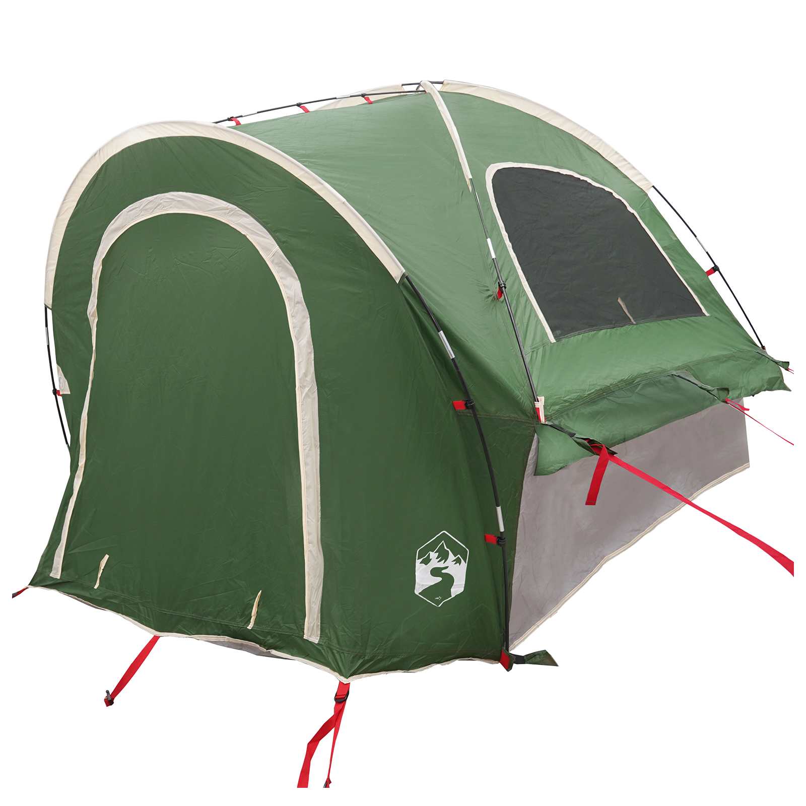 Autotent met dak Groen 200 x 170 x 170 cm Polyester en staal