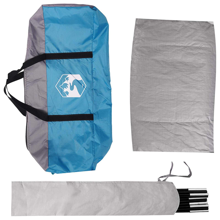 Autotent met dak Blauw 200 x 170 x 170 cm Polyester en staal