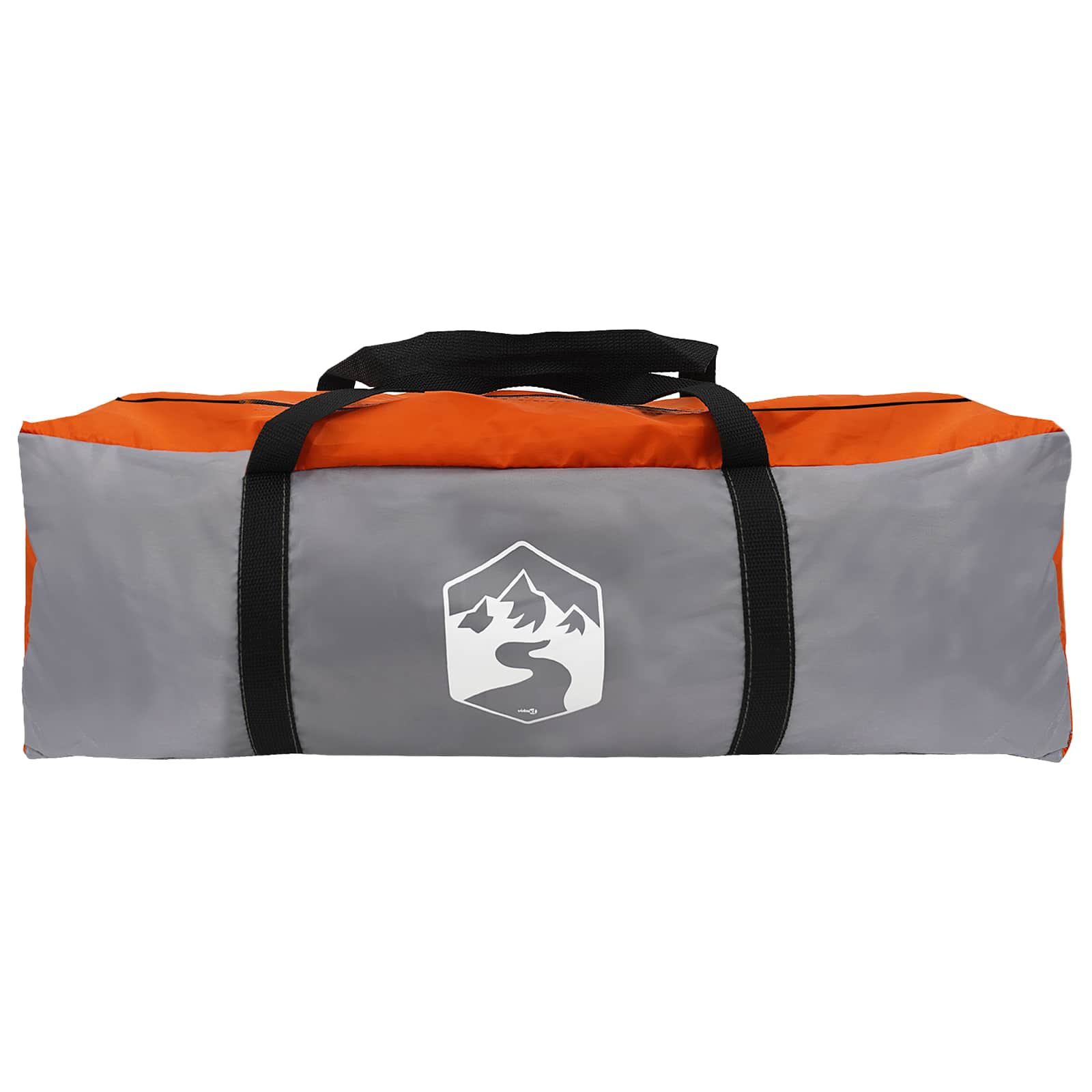 Autotent Grijs en Oranje 200 x 170 x 170 cm Polyester en staal