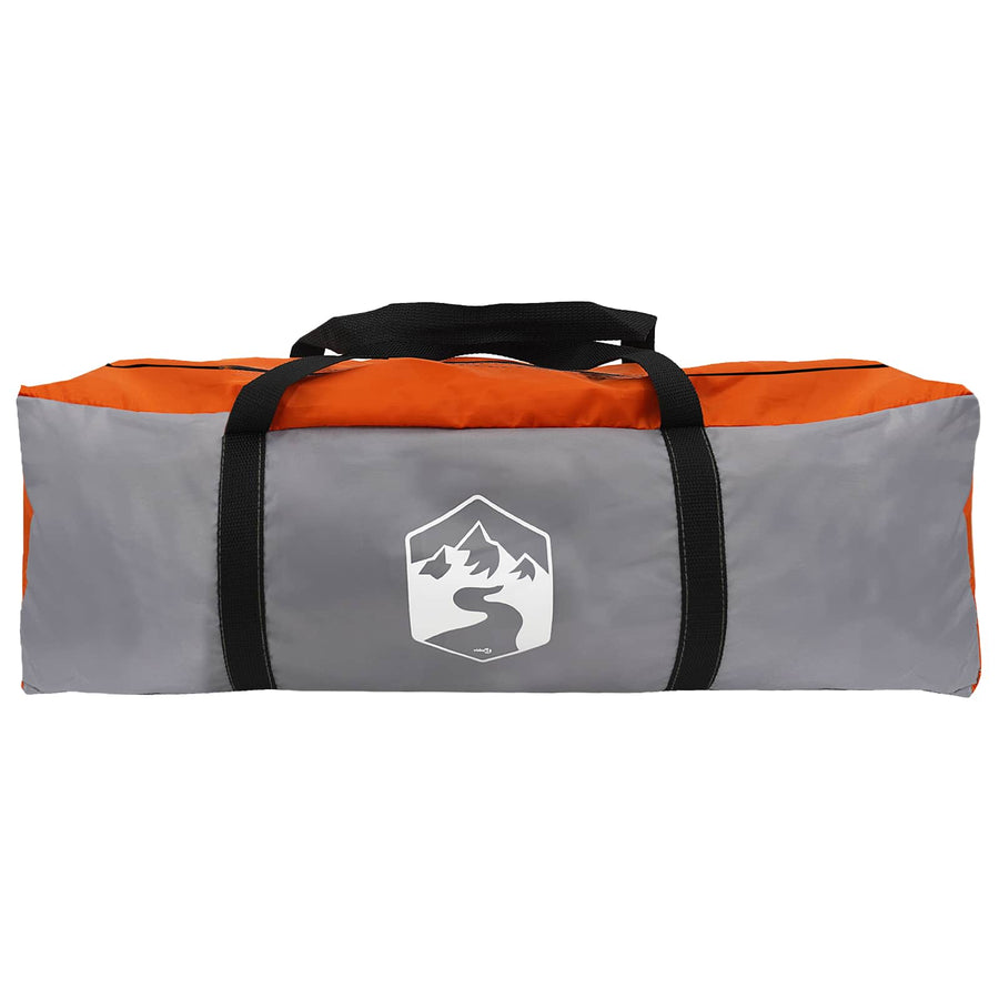 Autotent Grijs en Oranje 200 x 170 x 170 cm Polyester en staal