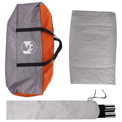 Autotent Grijs en Oranje 200 x 170 x 170 cm Polyester en staal