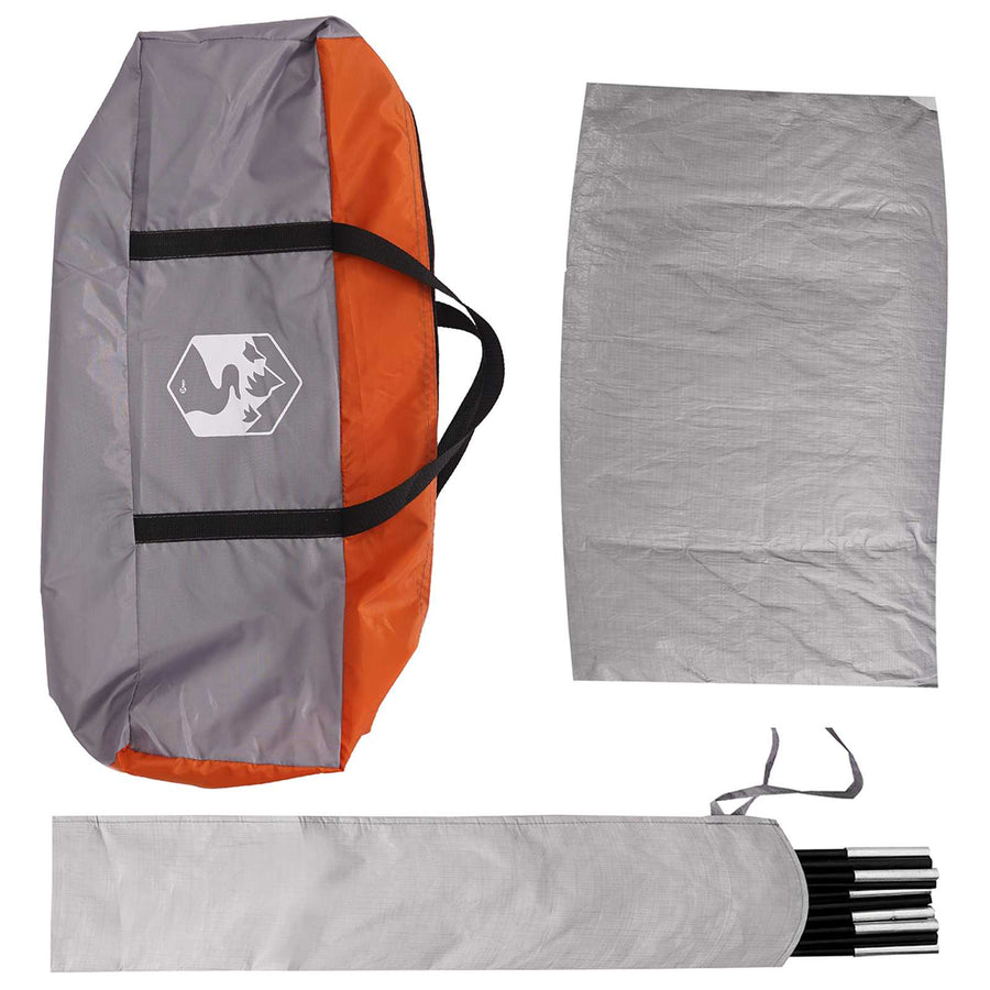 Autotent Grijs en Oranje 200 x 170 x 170 cm Polyester en staal