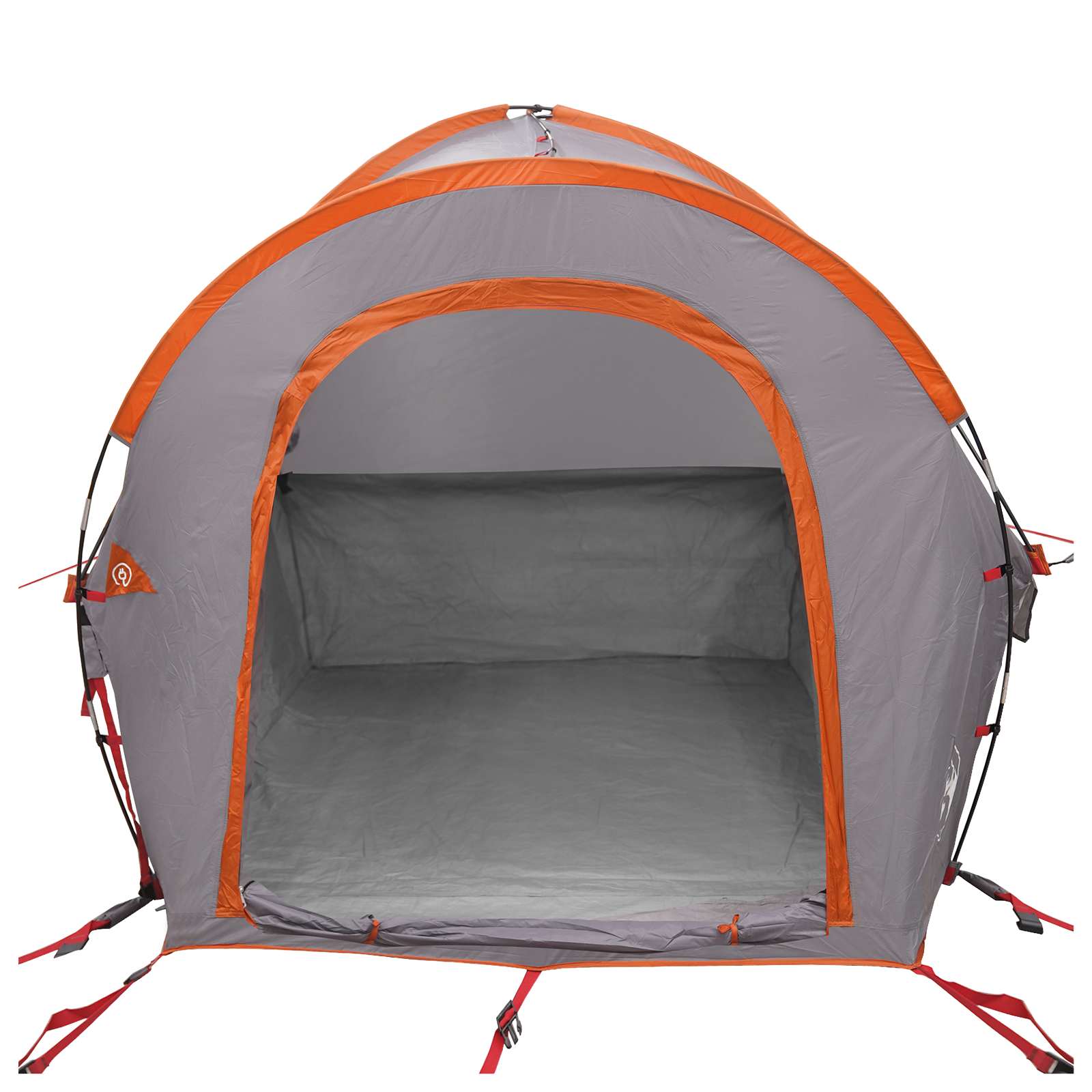 Autotent Grijs en Oranje 200 x 170 x 170 cm Polyester en staal